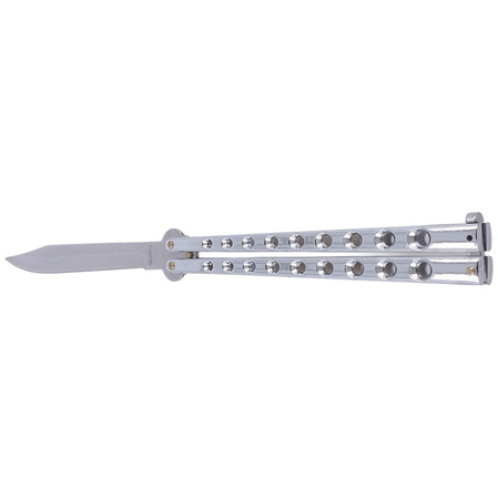 Nóż składany motylek Martinez Albainox Big Balisong Chrom, Mirror Finish (02052-C)