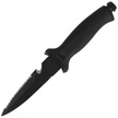 Nóż nurkowy MAC Aquatys Stiletto 2 Black PP-TPE, Black Idroglider W 1.4060