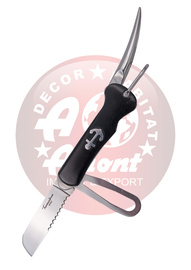 Nóż składany żeglarski Third Decor Habitat N203 Ebony Wood, Polished 440 (TK-N203)