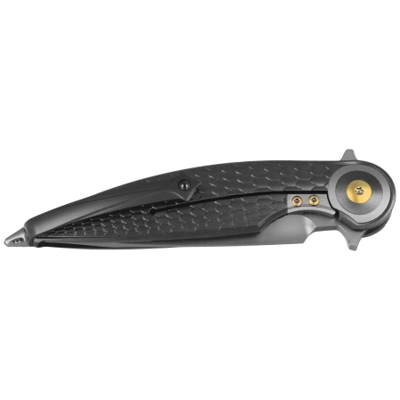 RikeKnife Viper 4 Dark Gray Titanium, Beadblasted M398 by Richard Wu (Viper 4-DG)
