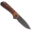 CIVIVI Knife Elementum Flipper Cuibourtia Wood, Black Damascus (C907DS-2)