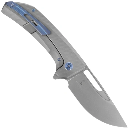 Kubey Knife Hyperion Micro Milling Lines Titanium, Sandblasted CPM S35VN by Jelly Jerry (KB368G)