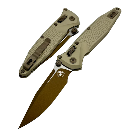 Microtech Socom Ram-Lok S/E Knife Frag Champagne Gold Aluminium, Champagne Gold M390MK by Tony Marfione (160RL-1FRCG-C19Z23)