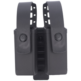 ESP Double Magazine Holder for 9 mm Luger / .40 Double-Stack Magazines with UBC-02 Mount, Black (MH-MH-14-S)