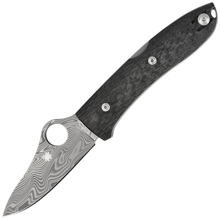 Nóż składany Spyderco SpyOpera Sprint Run Carbon Fiber, Damasteel Thor by Massimo Salice Sanna (C255CFPD)