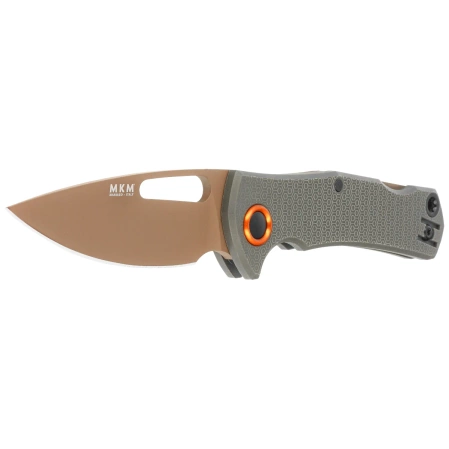 Nóż składany MKM Lov OD Green FRN, Tan Top Shield N690 by Jesper Voxnæs (MK LV-PGR)