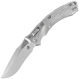 Microtech Marfione Select Amphibian Ram-Lok S/E Knife Stonewashed Frag Pattern Titanium, Stonewashed M390MK by Tony Marfione (137RL-10FRMS1)