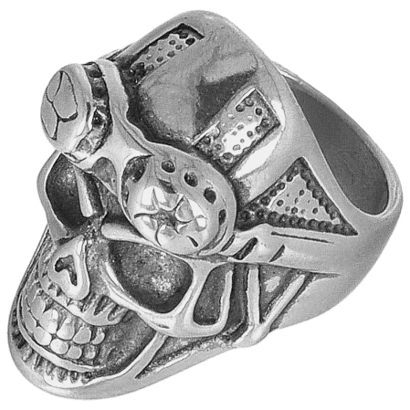 Tole 10 Imperial Skull Riding Ring (16194)