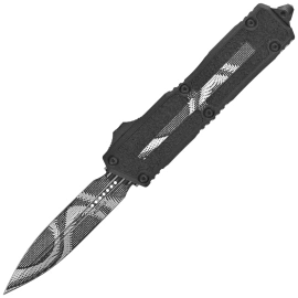 Microtech Scarab II Gen III D/E OTF Knife Geo Trace Camo Aluminum, Geo Trace Camo M390MK by Tony Marfione (1280-1GOC)