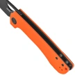 Kubey Elang Knife Orange G10, Blackwashed AUS-10 by Sebastian Irawan (KU365B)