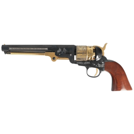 Pietta 1851 Colt Navy Yank Steel London Gettysburg Gold .44 (YAL44ST/GOLD/GTS)