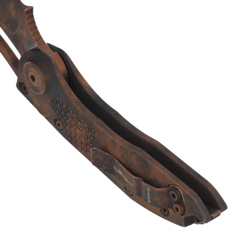 Microtech Stitch-A Signature S/E Automatic Knife Plague Outbreak Aluminium, Plague Outbreak M390 by Borka Blades and Tony Marfione (169-1PLOBS)