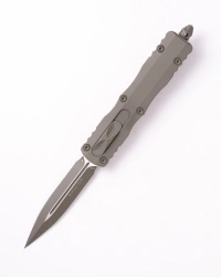 Nóż automatyczny OTF Microtech Dirac D/E Cerakote Moss Green Aluminium, Cerakote Moss Green M390MK by Tony Marfione (225-1CMG)
