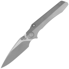 Bestech Wet Nellie Knife Two Tone Gray Titanium, Satin MagnaCut by Kombou (BT2505B)