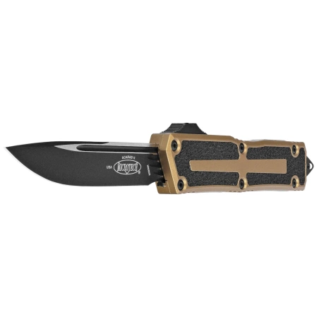 Nóż automatyczny OTF Microtech Scarab II Gen III S/E Tan Aluminium, Black M390MK by Tony Marfione (1278-1TA)