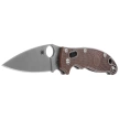 Spyderco Manix 2 Lightweight Sprint Run Knife Brown FRCP, Stonewashed CPM 15V by Eric Glesser (C101PBN15V2)