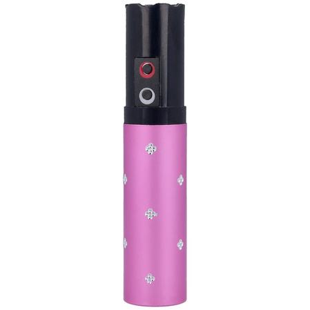 Paralyseur 2 million V lipstick stun gun with flashlight, Pink (1202-PK)
