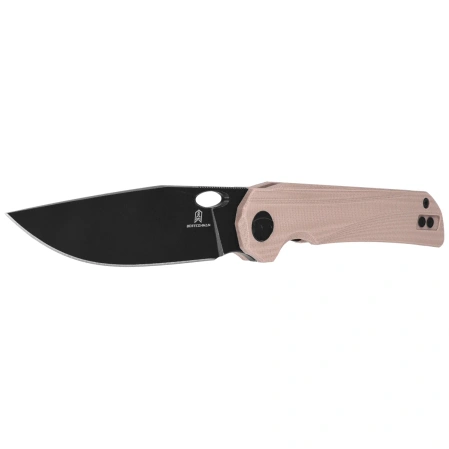 Bestechman Smuga Knife Champagne G10, Black PVD Stonewashed AEB-L by Kombou (BMK22F)