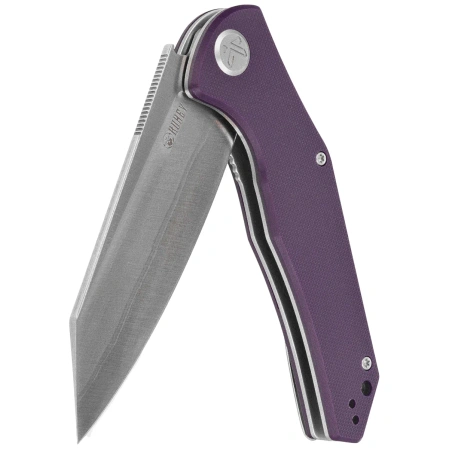 Kubey Flash Knife Purple G10, Satin San Mai M2 (KU158P)