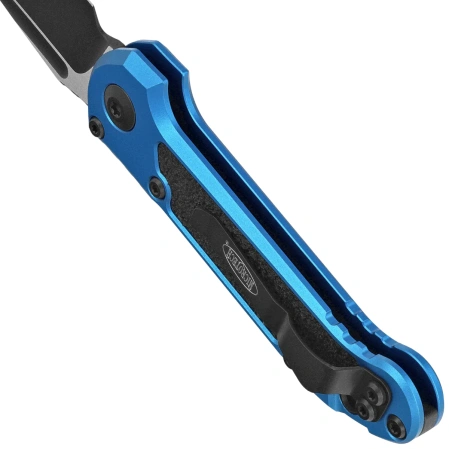 Microtech LUDT Gen III T/E Automatic Knife Blue Aluminum, Black M390MK by Tony Marfione (1136-1BL)