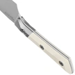 Microtech Santoku 4.2'' Kitchen Knife Titanium Bolster/Ivory G10, Stonewashed M390MK (3300B-10IV)