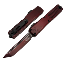 Microtech Ultratech Gen IV T/E OTF Knife Red Abrasion Aluminium, Red Abrasion M390MK by Tony Marfione (11234HT-1RDAA)