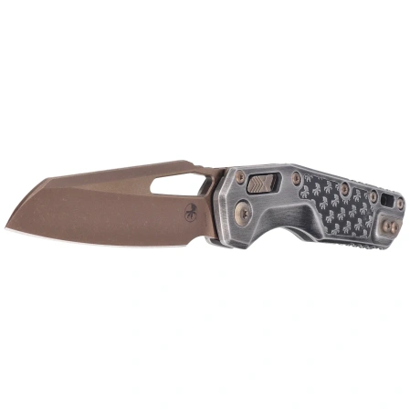 Microtech MSI S/E Signature Knife Brushed Metal Claw Aluminium, Bronze Apocalyptic M390MK by Tony Marfione (210-13APBMCWS)