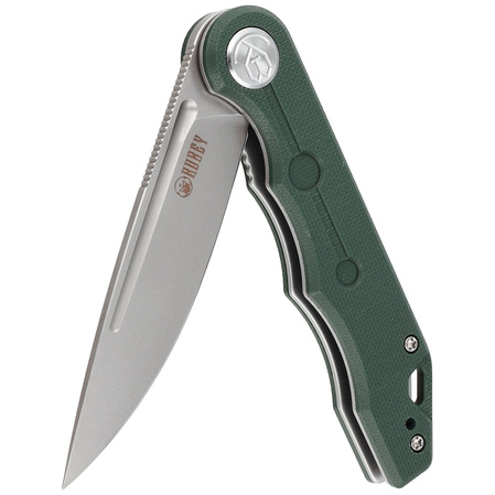Kubey Knife Mizo Green G10, Bead Blast AUS-10 by Tiguass (KU312F)