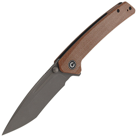 Nóż składany CIVIVI Keen Nadder Brown Micarta, Gray Stonewashed (C2021B)