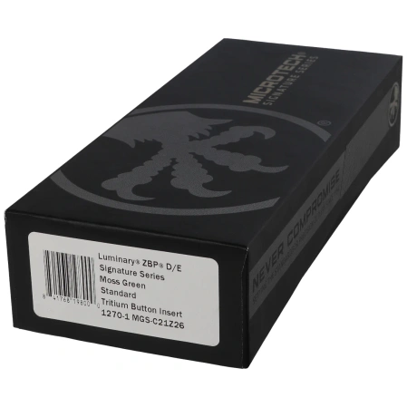 Nóż automatyczny OTF Microtech Luminary ZBP D/E Signature Moss Green Aluminium, Moss Green Cerakote M390MK by Tony Marfione (1270-1MGS-C21Z26)