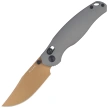 Kizer Phoca CC Knife Gray Aluminum, Sunset Metal PVD AEB-L (V3780A2)