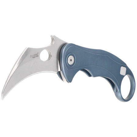 LionSteel L.E.One Mid Karambit Knife Ice Blue Aluminium, Stonewashed M390 by Emerson Design (LE2 A IS)