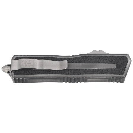 Microtech Scarab II Gen III T/E OTF Knife Weathered Metal Aluminium, Apocalyptic M390MK by Tony Marfione (1279-10APWME)