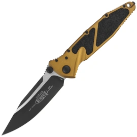 Microtech Socom Elite S/E-M Knife Tan Aluminum, Black Cerakote M390MK by Tony Marfione (160-1TA)