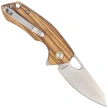 BlackFox The Corner Knife Ziricote Wood, Satin 10Cr15CoMov (BF-787 ZW)