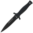 K25 RK-31699 Boot Knife Black Rubber, Black Titanium 7Cr17MoV