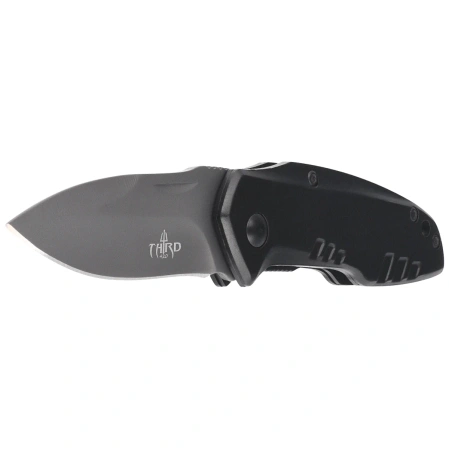 Nóż składany Third Decor Habitat N83N Black Anodized Aluminum, Titanium Gray Coated 420 (TH-N83N)