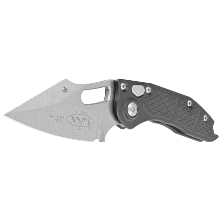 Microtech Stitch-A S/E Black Aluminum, Stonewashed by Borka Blades and Tony Marfione Knife (169-10)