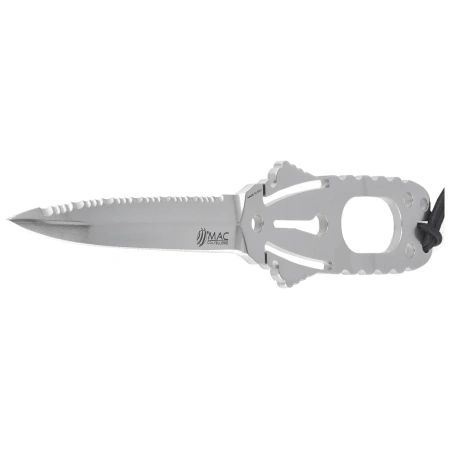 MAC Coltellerie Gunster Diving Knife Skeletonized MA5, Satin MA5 by Moris Baroni (GNR11)