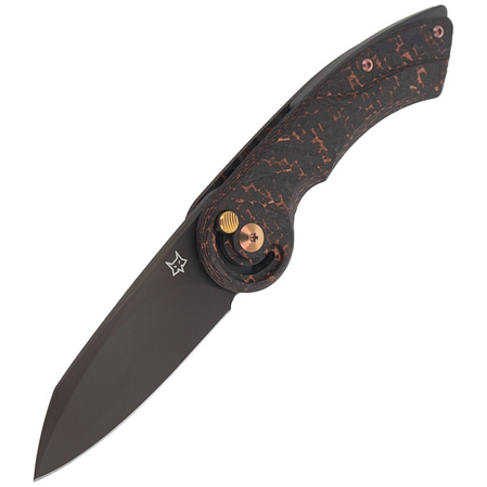 Nóż składany FOX Radius Carbon Fiber/Copper, Black PVD M390 by Denis Simonutti (FX-550 CFB)