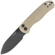 Kizer Drop Bear 2 Knife Tan Aluminum, Matte DLC Basic Nitro-V by Azo (V3619.2CD1)