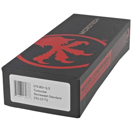 Nóż automatyczny OTF Microtech UTX-85 S/E Turquoise Aluminium, Stonewashed M390 (231-10TQ)