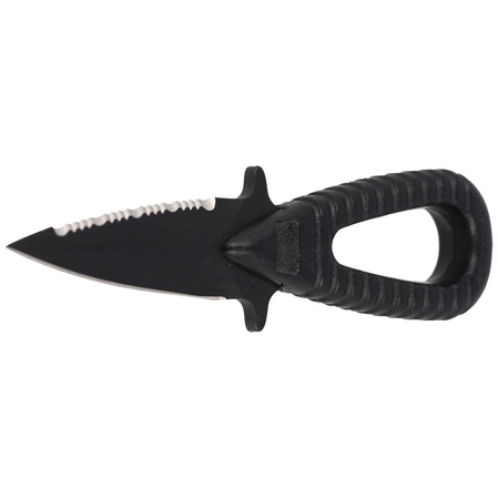 Nóż nurkowy MAC MicroSub 2 Black ABS, Black Idroglider W 1.4060