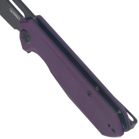Nóż składany Kubey Atlas Purple G10, Blackwashed 14C28N by Jelly Jerry (KU328M)