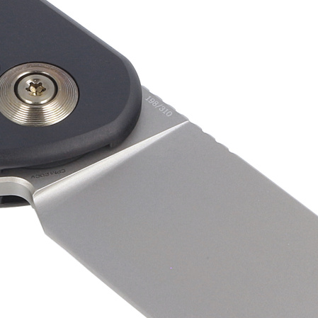 Nóż składany WE Knife Shakan LE No 198/310 Blue Satin Polished Patterned Titanium, Silver Bead Blasted CPM 20CV (WE20052C-1)