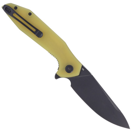 Kubey Nova LL KU117C Knife Yellow G10, Black Stonewashed D2
