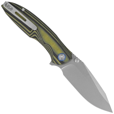 Remette RT-Cool Whale Knife Black / Green G10, Ceramic Sandblasted 14C28N (RTCL-G1)