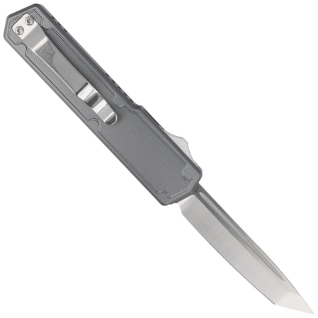 Nóż automatyczny OTF TacKnives TAKCOM Vigor V2 Red G10 / Grey Aluminum, Satin 154CM
