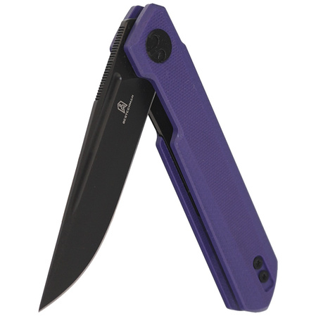 Nóż składany Bestechman Mini Dundee Purple G10, Black PVD D2 by Ostap Hel (BMK03J)