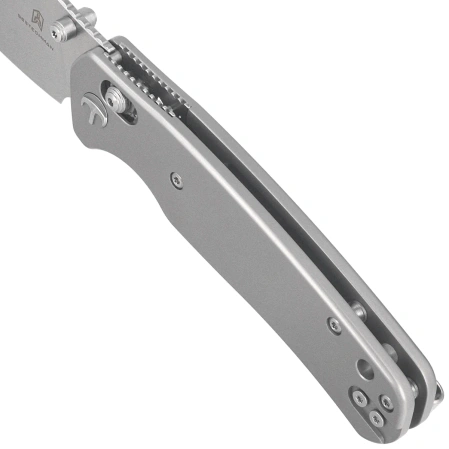 Bestechman Cicada's Wing Knife Grey Slab Side Stainless Steel, Stonewashed 10Cr15MoV (BMK06-S-7)
